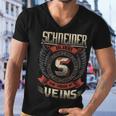 Schneider Blood Run Through My Veins Name V5 Men V-Neck Tshirt