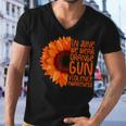 Sunflower In June We Wear Orange Gun Violence Awareness Day Men V-Neck Tshirt
