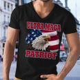 Ultra Maga Patriot American Eagle Us Flag Men V-Neck Tshirt