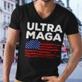 Ultra Maga Proud American Distressed Flag Patriotic Gift Men V-Neck Tshirt