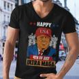 Ultra Maga Trump Happy 4Th Of July American Flag Men V-Neck Tshirt