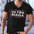 Ultra Maga United State Flag V3 Men V-Neck Tshirt