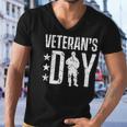 Veteran Veteran Veterans 73 Navy Soldier Army Military Men V-Neck Tshirt