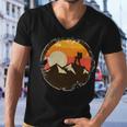 Vintage Retro Rock Climber 161 Shirt Men V-Neck Tshirt