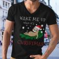 Wake Me Up When Its Christmas 820 Shirt Men V-Neck Tshirt