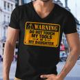 Warning Do Not Touch My Tools 198 Shirt Men V-Neck Tshirt