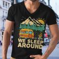 We Sleep Funny Camping Men V-Neck Tshirt