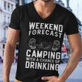 Weekend Forecast Camping With A Chance 22 Shirt Men V-Neck Tshirt