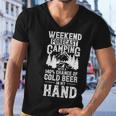 Weekend Forecast Camping With A Chance Active 24 Shirt Men V-Neck Tshirt