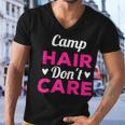 Womens Funny Camping Music Festival Camp Hair Dont CareShirt Men V-Neck Tshirt