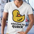 Addicted To Quack Men V-Neck Tshirt