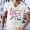 Baby Shower Text Design I Am Already In Love With My Future Baby Men V-Neck Tshirt