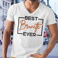 Best Brunette Ever Brunette Brownie Men V-Neck Tshirt