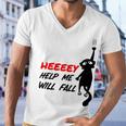 Black Cat Sayes Hey Cat Sayes Hey Men V-Neck Tshirt