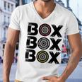 Box Box Box F1 Tyre Compound V2 Design Men V-Neck Tshirt