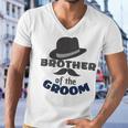 Brother Of The Groom Matching Bridal Party For Family Men V-Neck Tshirt