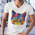 Cat Got Your Soul Men V-Neck Tshirt