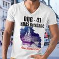 Ddg - 41 Hmas Brisbane Men V-Neck Tshirt