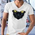 Death Rides A Black Cat Men V-Neck Tshirt