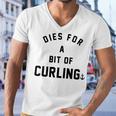 Dies For A Bit Of Curling Men V-Neck Tshirt