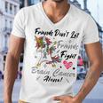 Friends Dont Let Friends Fight Brain Cancer Alone Unicorn Grey Ribbon Brain Cancer Brain Cancer Awareness Men V-Neck Tshirt