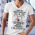 From Worlds Greatest Dad To Worlds Greatest Grandpa 34 Trending Shirt Men V-Neck Tshirt