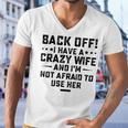 Funny Husband Gifts From Wife Crazy Wife Marriage Humor Men V-Neck Tshirt