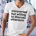 Funny Introverted Ethereum Gift Men V-Neck Tshirt