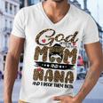 God Gifted Me Two Titles Mom And Nana Leopard Men V-Neck Tshirt