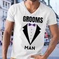 Groomsman Grooms Squad Stag Party Friends Themed Men V-Neck Tshirt