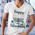 Happy Hanukkah Chanukah Pajama 893 Shirt Men V-Neck Tshirt