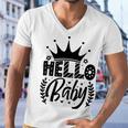 Hello Baby Graphic Design For New Coming Babys Men V-Neck Tshirt