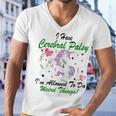 I Have Cerebral Palsy Im Allowed To Do Weird Things Unicorn Green Ribbon Cerebral Palsy Cerebral Palsy Awareness Men V-Neck Tshirt