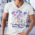 I Have Cidp Im Allowed To Do Weird Things Unicorn Blue Ribbon Cidp Support Cidp Awareness Men V-Neck Tshirt