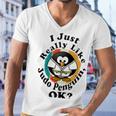 I Really Like Judo Penguin Ok Men V-Neck Tshirt