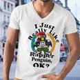 I Really Like Rapper Penguin Ok Men V-Neck Tshirt