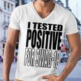 I Tested Positive For Swag-19 Men V-Neck Tshirt
