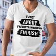 Im Not Angry Im Just Smiling In Finnish Men V-Neck Tshirt