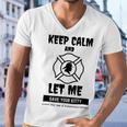 Keep Calm And Let Me Save Your Kitty Men V-Neck Tshirt