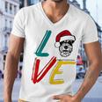 Love My Xmas Miniature Schnauzer Men V-Neck Tshirt