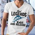 Loving Fish Reel Legends Catch And Release Men V-Neck Tshirt