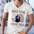 Mega King Mega King Trump 2024 Donald Trump Men V-Neck Tshirt