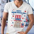 Memorial Day Cat Meowmorial Day Men V-Neck Tshirt