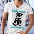 Miniature Schnauzer At Home Cuteness Dispenser Multi Tasking Dog Men V-Neck Tshirt