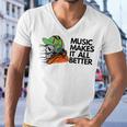 Music Makes It All Better 760 Shirt Men V-Neck Tshirt