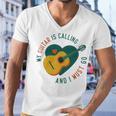 My Guitar Is Calling I Must Go 526 Trending Shirt Men V-Neck Tshirt