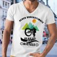 Never Underestimate An Old Guy On A Bicycle Men V-Neck Tshirt