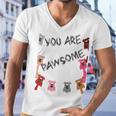 Official You Are Pawsome Men V-Neck Tshirt