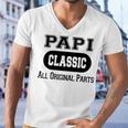 Papi Grandpa Gift Classic All Original Parts Papi Men V-Neck Tshirt