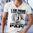 Papi Grandpa Gift Nothing Beats Being A Papi Men V-Neck Tshirt